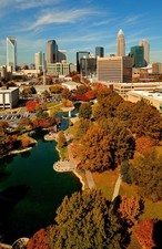 Photo:  An autumn scene in Charlotte, North Carolina